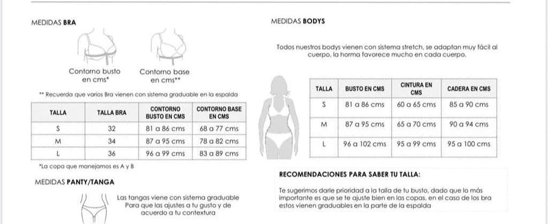 Guía de tallas